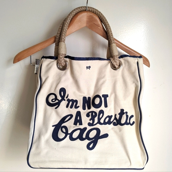 Anya Hindmarch Bags Nwt Anya Hindmarch Im Not A Plastic Bag Limited